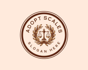 Legal Justice Scales logo design