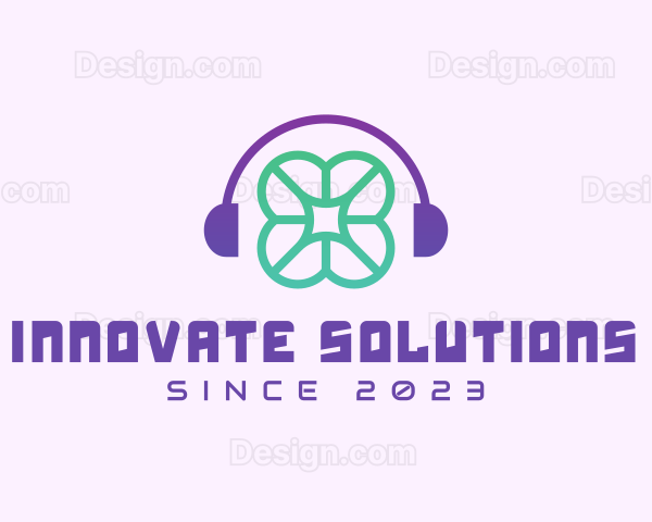 Clover Music Headphones Logo