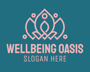 Relaxing Lotus Meditation logo design