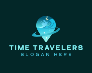 Cruise Ship Travel logo design