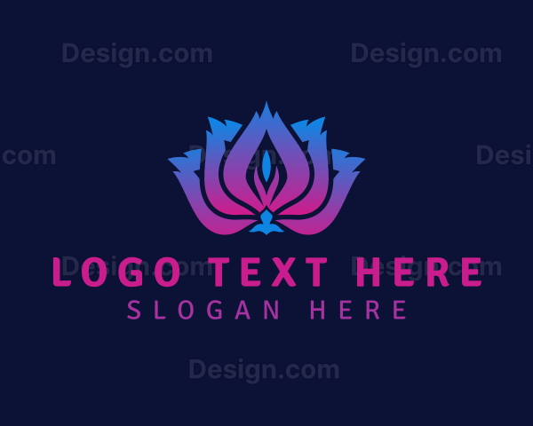 Lotus Flower Wellness Logo