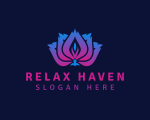 Lotus Flower Wellness logo design