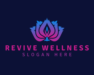 Lotus Flower Wellness logo design