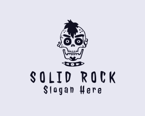 Punk Skull Gangster logo design