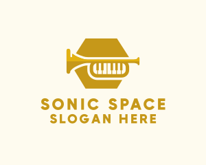 Piano Music Trumpet logo
