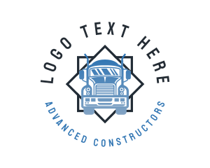 Truck Vehicle Courier logo design