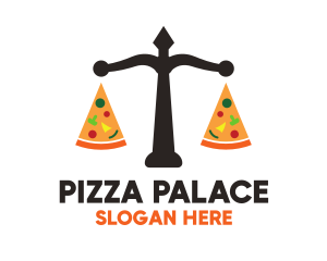 Pizza Diet Scales logo design