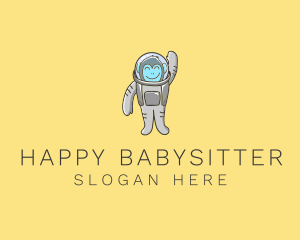 Happy Monkey Astronaut  logo design