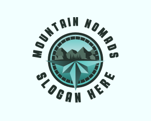 Mountaineer Compass Travel logo design