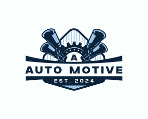 Muffler Pipe Automotive logo design