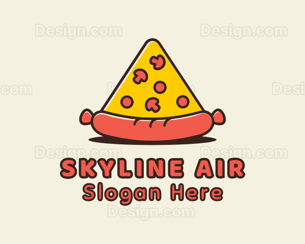 Sausage Pizza Restaurant Logo