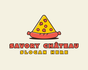 Sausage Pizza Restaurant  logo design