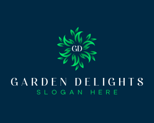 Grass Leaf Garden logo design