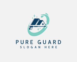 Pressure Washing Home Sanitation  logo design