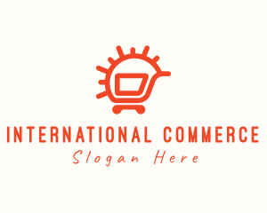 Sunny Shopping Cart logo design