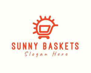 Sunny Shopping Cart logo design