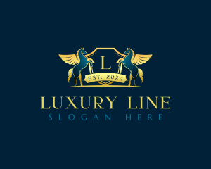 Pegasus Luxury Crest logo design