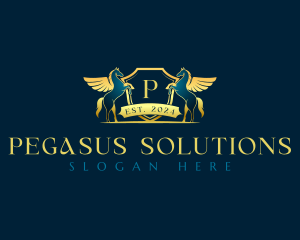 Pegasus Luxury Crest logo design