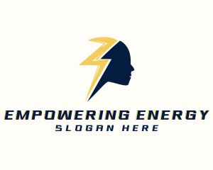 Electric Thunder Human logo design