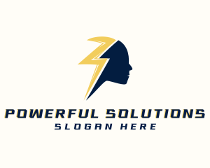 Electric Thunder Human logo design