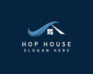 Roofing Window House logo design