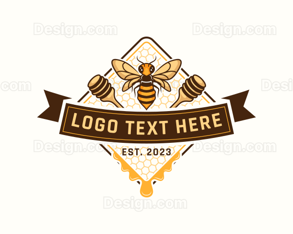 Organic Honey Bee Logo