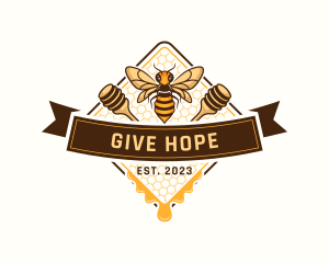 Organic Honey Bee Logo