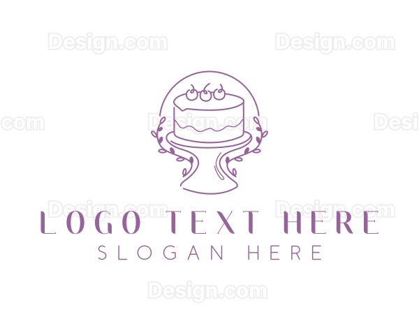 Floral Sweet Cake Logo