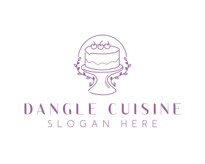 Floral Sweet Cake logo design