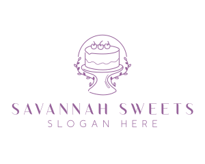 Floral Sweet Cake logo design