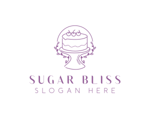 Floral Sweet Cake logo design