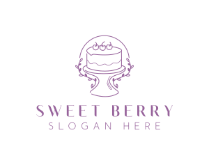 Floral Sweet Cake logo design