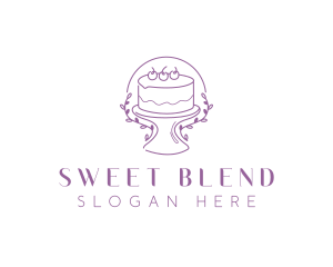 Floral Sweet Cake logo design