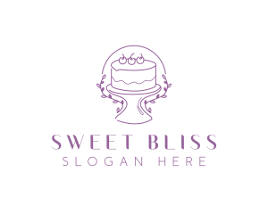 Floral Sweet Cake logo design