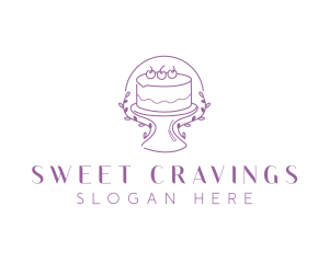 Floral Sweet Cake logo design