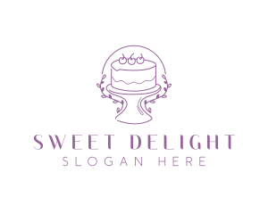 Floral Sweet Cake logo design