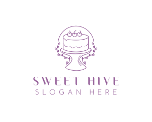 Floral Sweet Cake logo design