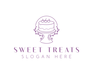 Floral Sweet Cake logo design