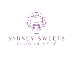 Floral Sweet Cake logo design