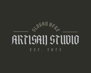 Old School Gothic Brand logo design