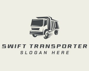 Transport Dump Truck logo design