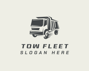 Transport Dump Truck logo design