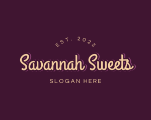 Sweets Cursive Business logo design