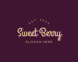 Sweets Cursive Business logo design