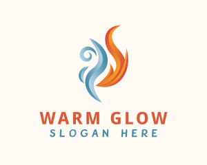 Warm & Cool Ventilation logo design