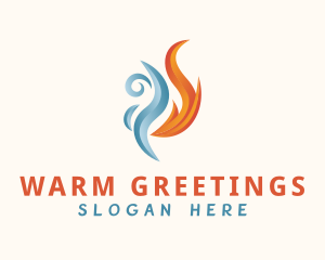 Warm & Cool Ventilation logo design