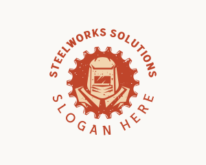 Welding Steelworks Welder logo design