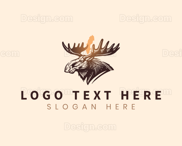 Sweden Moose Antlers Logo