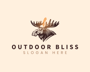 Sweden Moose Antlers logo design