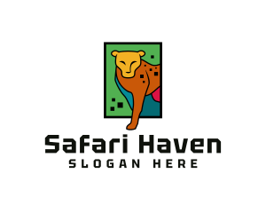 Digital Safari Jaguar logo design